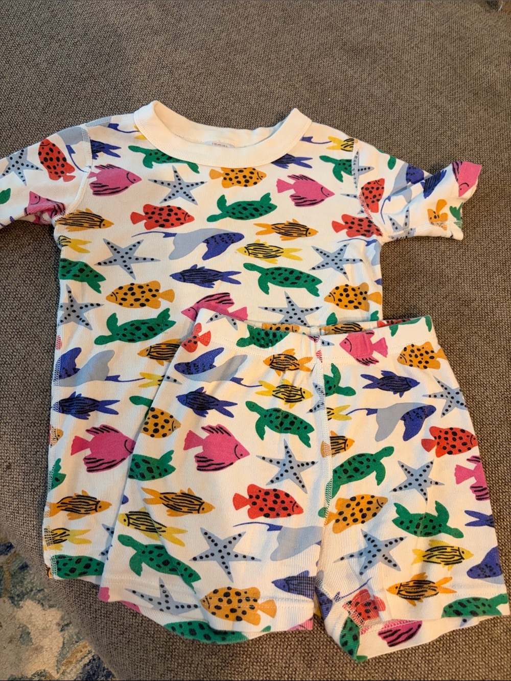 Hanna Andersson Multicolor Fish & Starfish Pajama Set